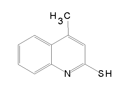 4-Methyl-2-quinolinethiol structure