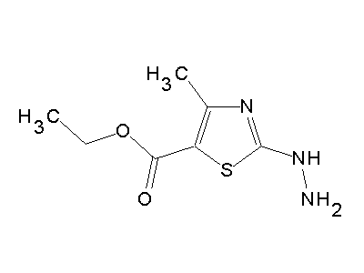 Ethyl 2-hydrazino-4-methyl-1,3-thiazole-5-carboxylate structure