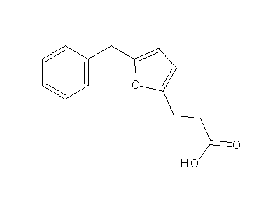 3-(5-benzyl-2-furyl)propanoic acid structure