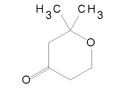 2,2-Dimethyltetrahydro-4H-pyran-4-one structure