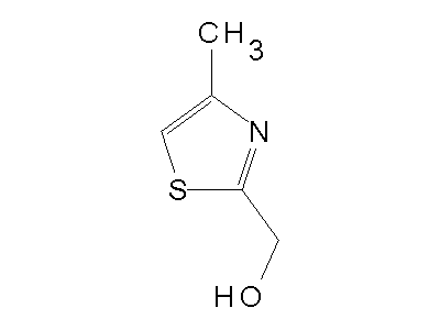 (4-methyl-1,3-thiazol-2-yl)methanol structure