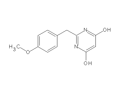 2-(4-Methoxybenzyl)-4,6-pyrimidinediol structure