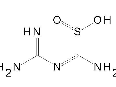 Amino-carbamimidoylimino-methanesulfinic acid structure