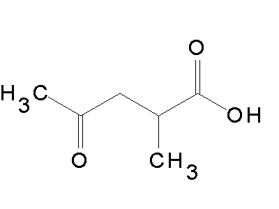 2-Methyl-4-oxopentanoic acid structure