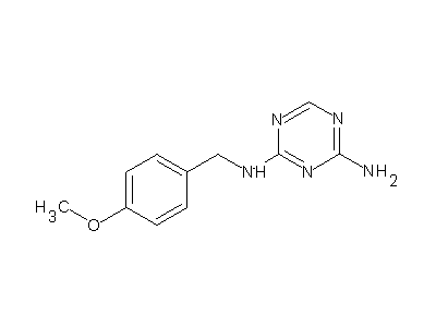 N2-(4-Methoxybenzyl)-1,3,5-triazine-2,4-diamine structure