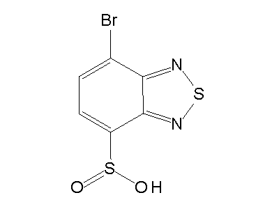 7-Bromo-2,1,3-benzothiadiazole-4-sulfinic acid structure