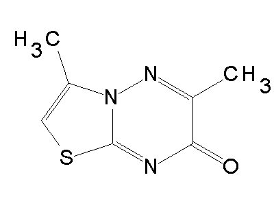 3,6-Dimethyl-7H-[1,3]thiazolo[3,2-b][1,2,4]triazin-7-one structure