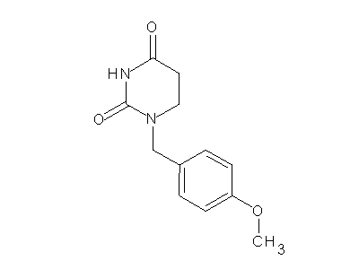 1-(4-methoxybenzyl)dihydro-2,4(1H,3H)-pyrimidinedione structure