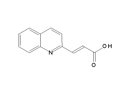 3-(2-Quinolinyl)acrylic acid structure