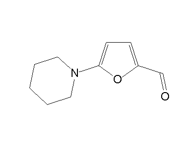 5-(1-piperidinyl)-2-furaldehyde structure
