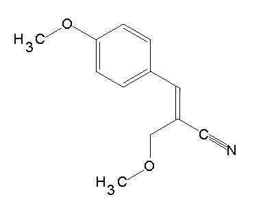 2-(Methoxymethyl)-3-(4-methoxyphenyl)acrylonitrile structure