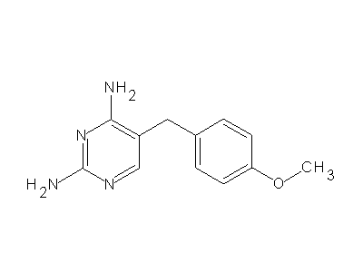 5-(4-Methoxybenzyl)-2,4-pyrimidinediamine structure
