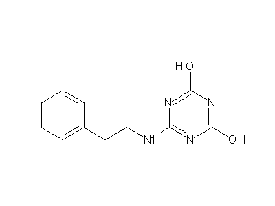 6-Phenethylamino-[1,3,5]triazine-2,4-diol structure