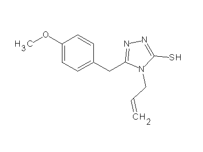 4-allyl-5-(4-methoxybenzyl)-4H-1,2,4-triazol-3-yl hydrosulfide structure