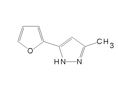 5-(2-Furyl)-3-methyl-1H-pyrazole structure