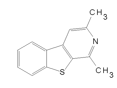 1,3-Dimethyl[1]benzothieno[2,3-c]pyridine structure