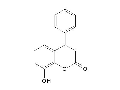 8-Hydroxy-4-phenyl-2-chromanone structure