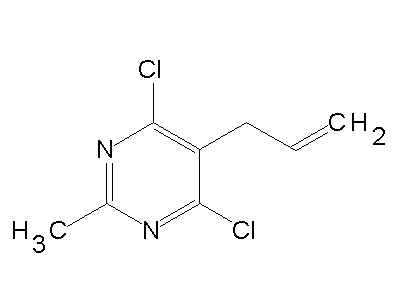 5-Allyl-4,6-dichloro-2-methylpyrimidine structure