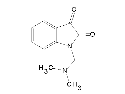 1-[(dimethylamino)methyl]-1H-indole-2,3-dione structure