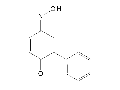 2-Phenylbenzo-1,4-quinone 4-oxime structure