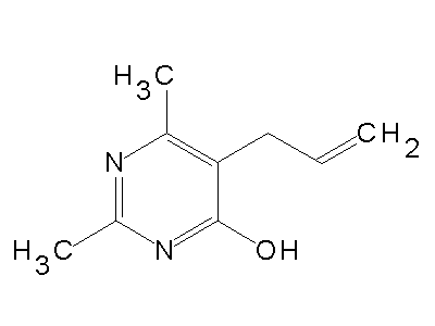 5-Allyl-2,6-dimethyl-4-pyrimidinol structure