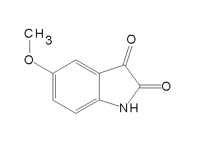 5-Methoxy-2,3-indolinedione structure