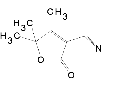 4,5,5-Trimethyl-2-oxo-2,5-dihydro-3-furancarbonitrile structure