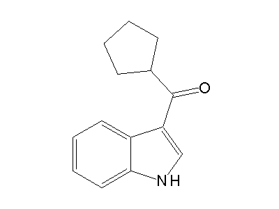Cyclopentyl(1H-indol-3-yl)methanone structure