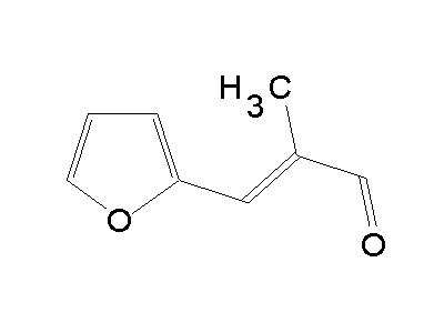 2-Methyl-3-(2-furyl)-propenal structure