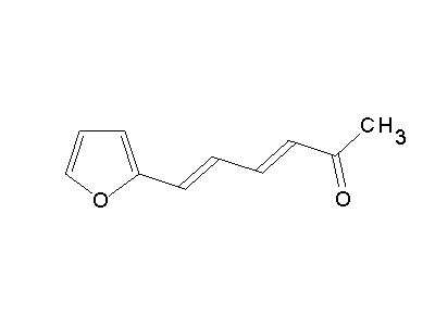 6-(2-Furyl)-3,5-hexadien-2-one structure