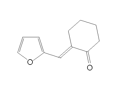 2-(2-Furylmethylene)cyclohexanone structure