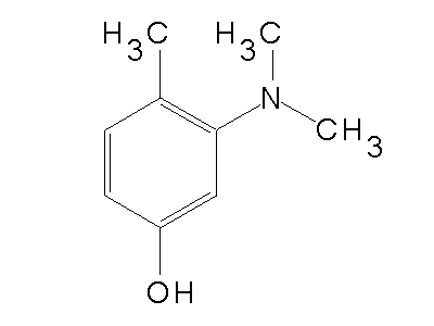 3-(Dimethylamino)-4-methylphenol structure
