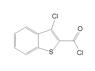 3-Chloro-1-benzothiophene-2-carbonyl chloride structure