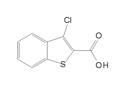 3-Chloro-1-benzothiophene-2-carboxylic acid structure