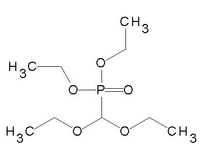 Diethyl diethoxymethylphosphonate structure