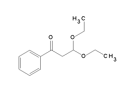 3,3-Diethoxy-1-phenyl-1-propanone structure