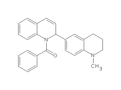 (1'-Methyl-1',2',3',4'-tetrahydro-2H-[2,6']biquinolinyl-1-yl)-phenyl-methanone structure