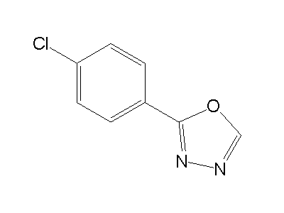 2-(4-Chlorophenyl)-1,3,4-oxadiazole structure