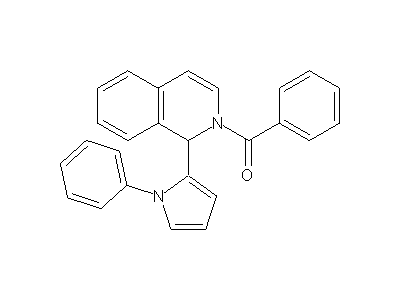 2-Benzoyl-1-(1-phenyl-1H-pyrrol-2-yl)-1,2-dihydroisoquinoline structure