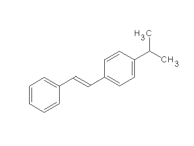 1-isopropyl-4-(2-phenylvinyl)benzene structure