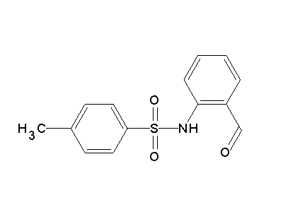N-(2-formylphenyl)-4-methylbenzenesulfonamide structure