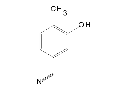 3-Hydroxy-4-methylbenzonitrile structure