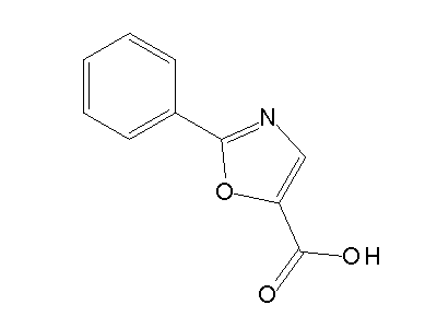 2-Phenyl-1,3-oxazole-5-carboxylic acid structure