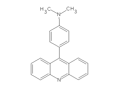 9-(p-Dimethylaminophenyl)-acridin structure