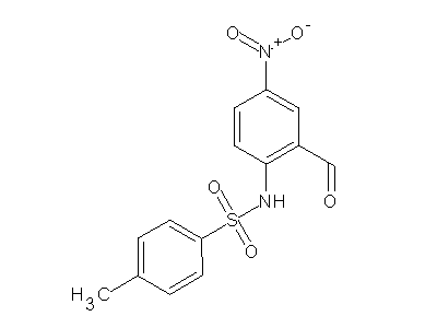 N-(2-Formyl-4-nitrophenyl)-4-methylbenzenesulfonamide structure