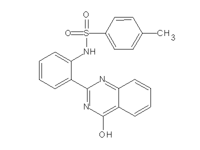 N-[2-(4-Hydroxy-2-quinazolinyl)phenyl]-4-methylbenzenesulfonamide structure