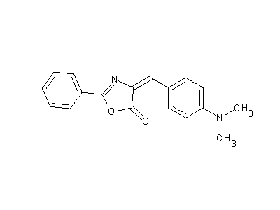 4-(4-Dimethylamino-benzylidene)-2-phenyl-4H-oxazol-5-one structure