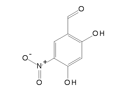 2,4-Dihydroxy-5-nitrobenzaldehyde structure