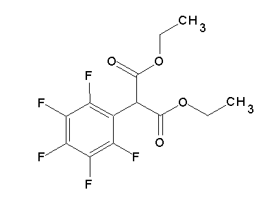 Diethyl pentafluorophenyl-malonate structure
