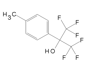 Hexafluoro-2-(4-tolyl)isopropanol structure